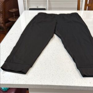 Black Track Pants with Regular Fit and Straight Legs